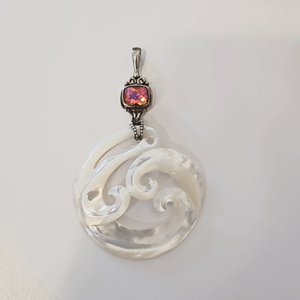 Sajen 925 Mother of Pearl Large Pendant
